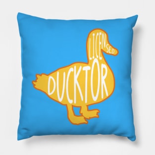 Funny Duck Pun Pillow