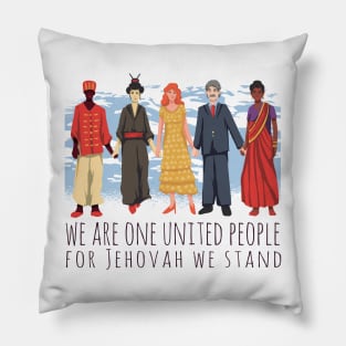 we are on united people for jehovah we stand Pillow