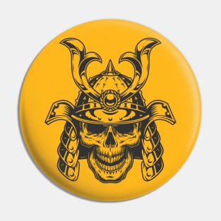 Samurai  Skull Pin