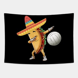 Dabbing volleyball taco dab Tapestry