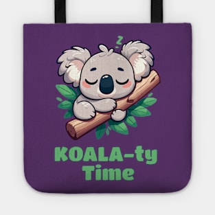 Cute little Koala Bear Catching Quality Time Sleeping Tote