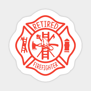 Retired Firefighter Magnet