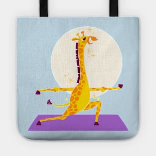 Hand Drawn Giraffe Yoga Tote