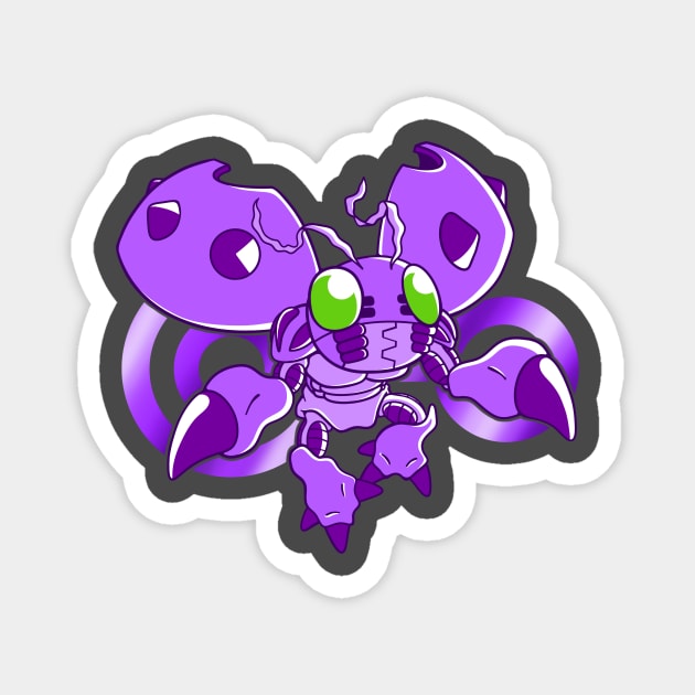 Tentomon Purple Magnet by MEArtworks