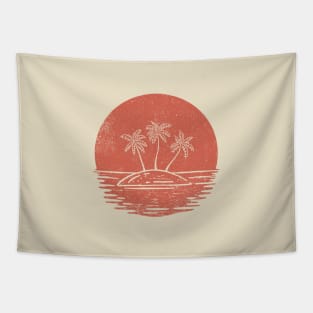 Sunset Island Tapestry