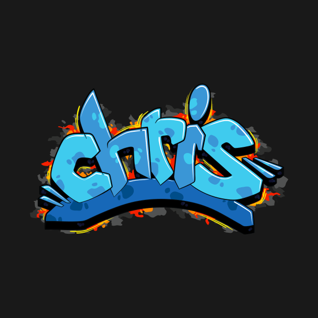 Chris name graffiti by Your Name Graffiti