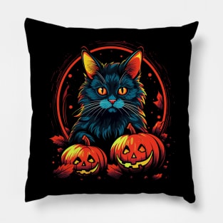 American Bobtail Halloween Pillow