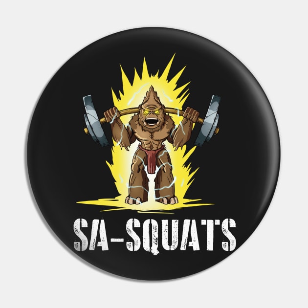 Sasquatch Squats (Sa-Squats)(White Text Variant) Pin by Owl-Syndicate