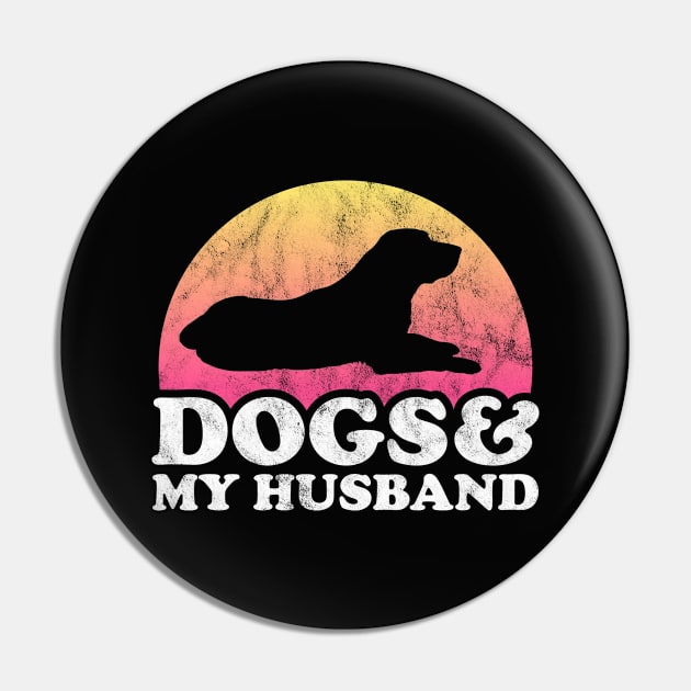 Dogs and My Husband Gift Pin by JKFDesigns