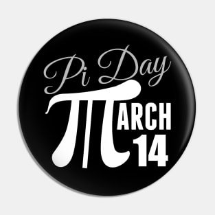 Pi Day March 14 Pin