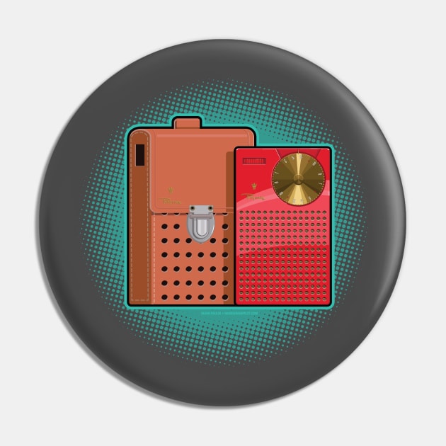 The First Portable Transistor Radio Pin by markpaulik