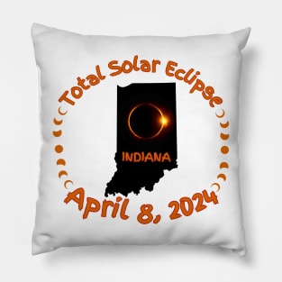 Indiana Total Solar Eclipse Pillow