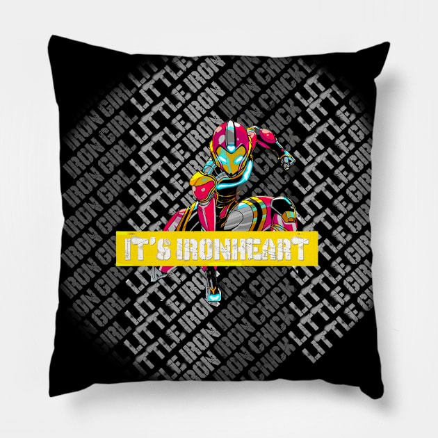 Riri Williams ironheart Pillow by Afire