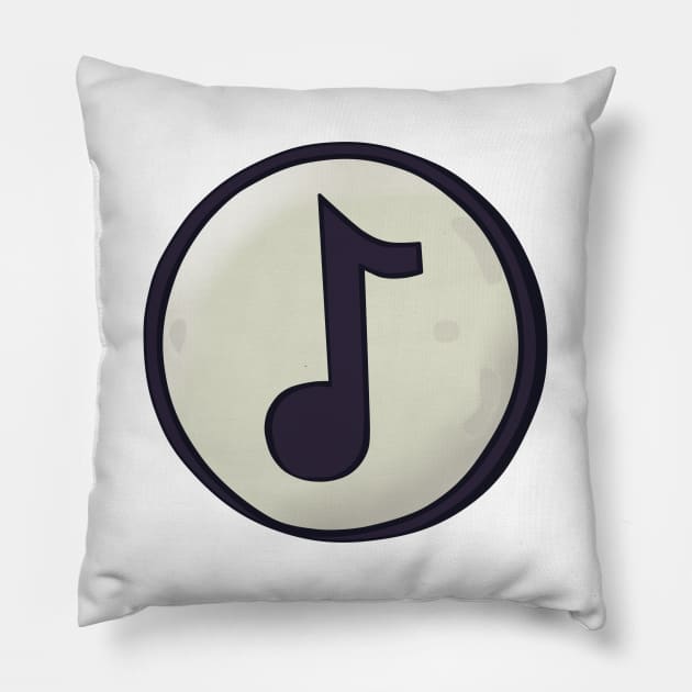 TDWT Song note's logo Pillow by CourtR