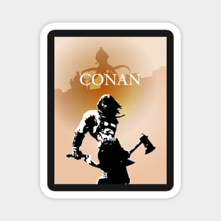 Conan - Board Games Design - Movie Poster Style - Board Game Art Magnet