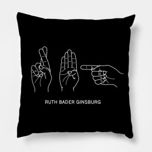 Ruth Bader Ginsburg ASL Pillow