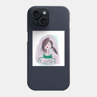 woman and beauty Phone Case