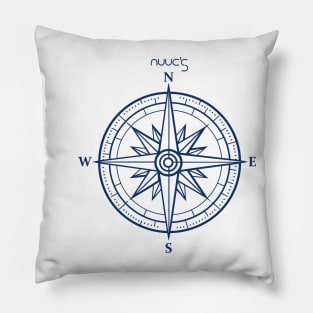 Marine nautical boat compass Pillow