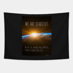 We Are Starstuff - Sunrise at Space - Black - B5 Sci-Fi Tapestry