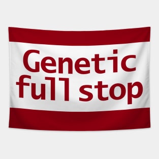 Genetic Full Stop Typography White Stripe Tapestry