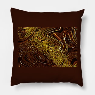 Abstract Tortoiseshell Swirls Pillow