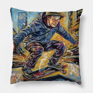 Skateboarder Pillow