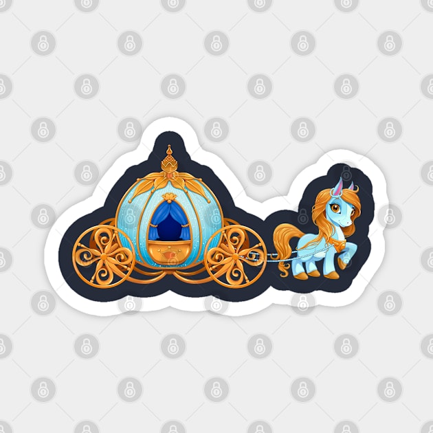 Cinderella Carriage Magnet by ddraw