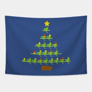 Rowing Holiday Tree Tapestry