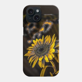 Dark cottage core Sunflower muted yellows Phone Case