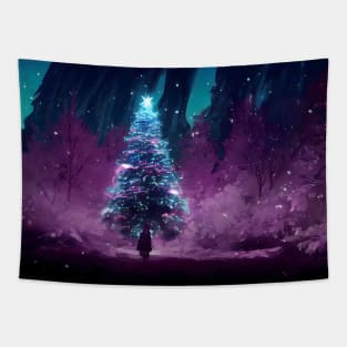 Winter Holiday Chrismas tree Landscap gift designs Series 08 Tapestry