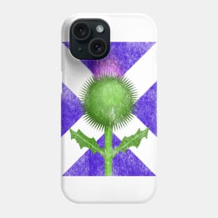 St Andrews Scotland - Scottish Thistle and flag Phone Case