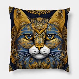 Imperial Feline Odyssey Pillow