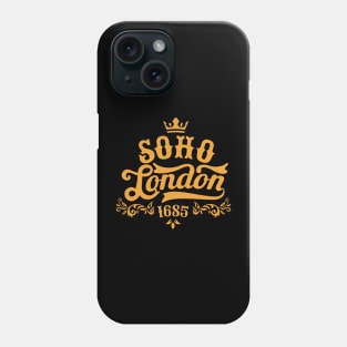 London Soho, London Soho Schriftzug, London Soho Style Phone Case