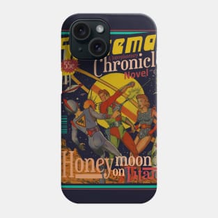 The Spaceman Chronicles sci fi Honeymoon on Titan Phone Case