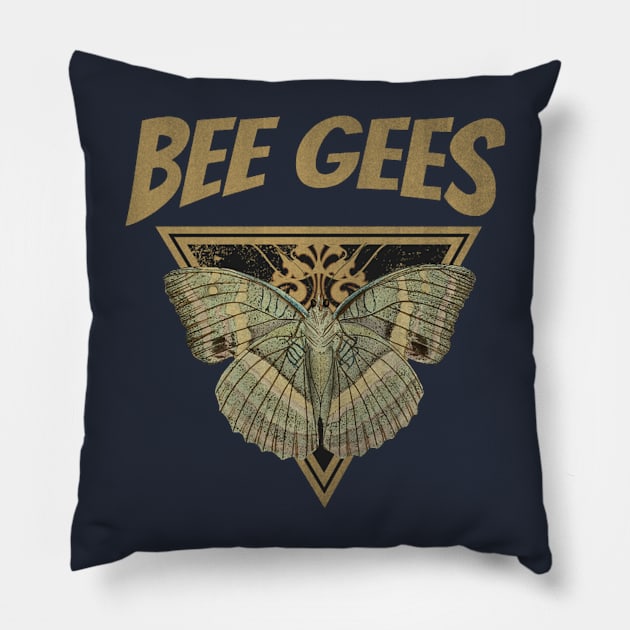 Bee Gees // Fly Away Butterfly Pillow by CitrusSizzle