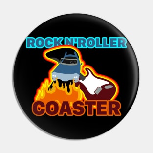 Rock 'n' Roller Coaster (with text) Pin