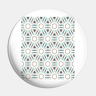 Turquoise geo 3 Pin