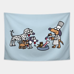 Chef Dog Tapestry