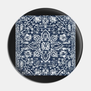 Dark Blue Vintage Bohemian Oriental Distressed Pin