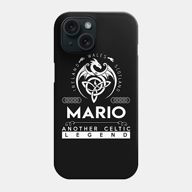 Mario Name T Shirt - Another Celtic Legend Mario Dragon Gift Item Phone Case by harpermargy8920