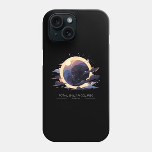 Scenic Solar Eclipse, Astronomical Event Total Solar Eclipse Art Phone Case