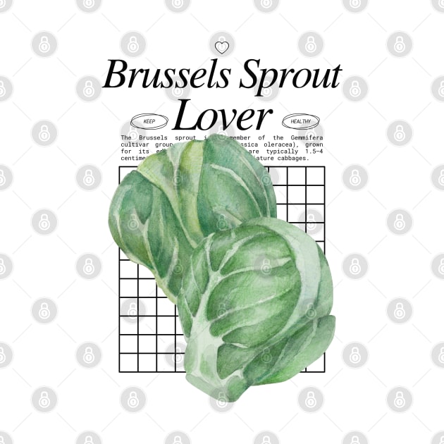 Brussel Sprouts - Veggies Lover Design by Millusti