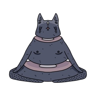 Meditating cat T-Shirt