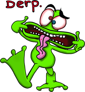 Derp Frog Magnet