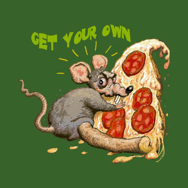 Pizza Rat by Lizarius4tees