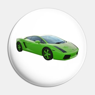 Lamborghini - Lime Green - Exotic Cars Pin