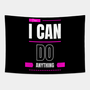 Colorful I Can Do Anything Christian Design Tapestry