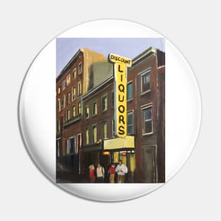 New York, Yellow Sign Pin