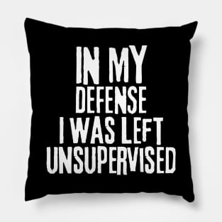 I Was Left Unsupervised Pillow