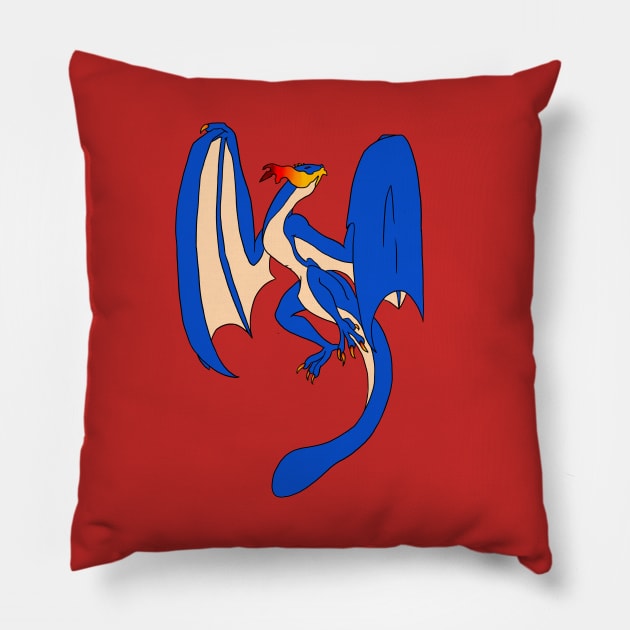 Drakengard Blue Pillow by Adastumae